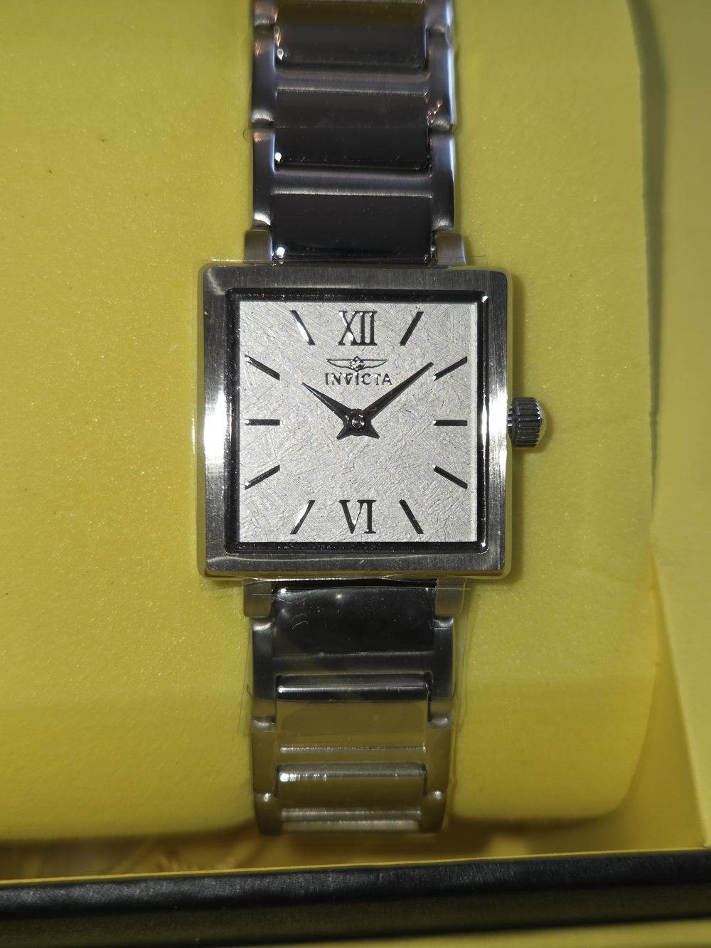 Invicta Women's Silver Square Dial Bracelet Watch - Silver